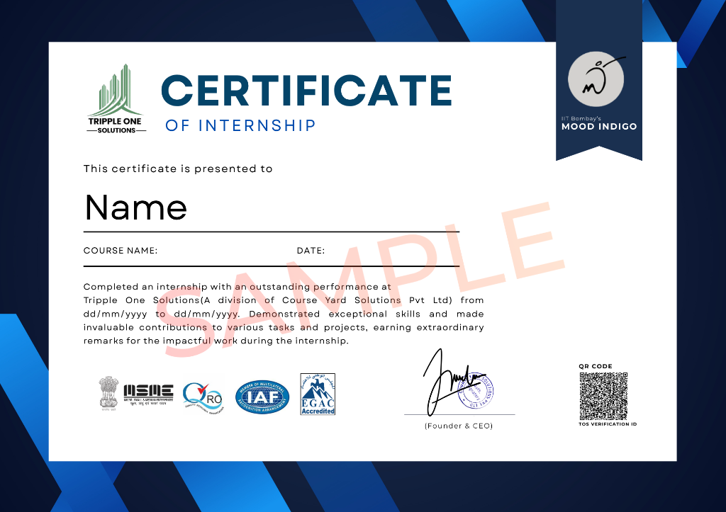 Certificate of Internship